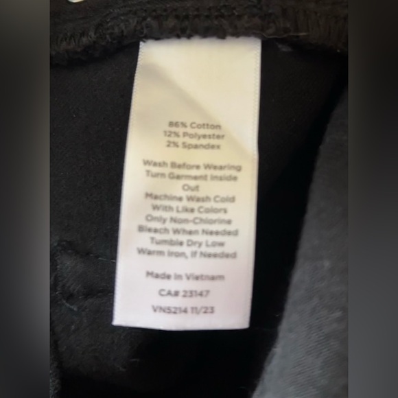 Talbots Women’s Size 6P Black High Waist Straight Leg Jeans Pants Denim Cotton - Picture 6 of 7